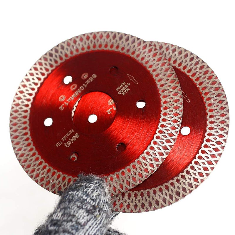 Casaverde 2 Pcs/Lot 3-3/8 Inch Diamond Porcelain Saw Blades Tile Blade for Cutting Porcelain Tile - Image 4